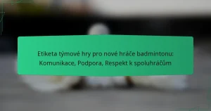 Etiketa týmové hry pro nové hráče badmintonu: Komunikace, Podpora, Respekt k spoluhráčům