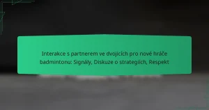 Interakce s partnerem ve dvojicích pro nové hráče badmintonu: Signály, Diskuze o strategiích, Respekt