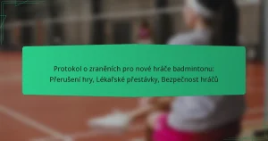 Protokol o zraněních pro nové hráče badmintonu: Přerušení hry, Lékařské přestávky, Bezpečnost hráčů