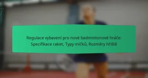 Regulace vybavení pro nové badmintonové hráče: Specifikace raket, Typy míčků, Rozměry hřiště