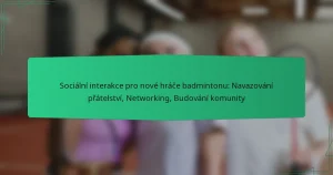 Sociální interakce pro nové hráče badmintonu: Navazování přátelství, Networking, Budování komunity
