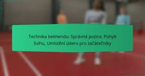Technika bekhendu: Správná pozice, Pohyb švihu, Umístění úderu pro začátečníky