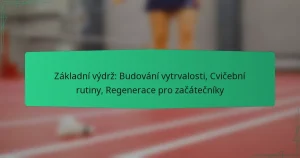 Základní výdrž: Budování vytrvalosti, Cvičební rutiny, Regenerace pro začátečníky